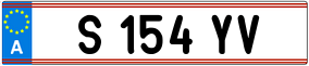 Trailer License Plate